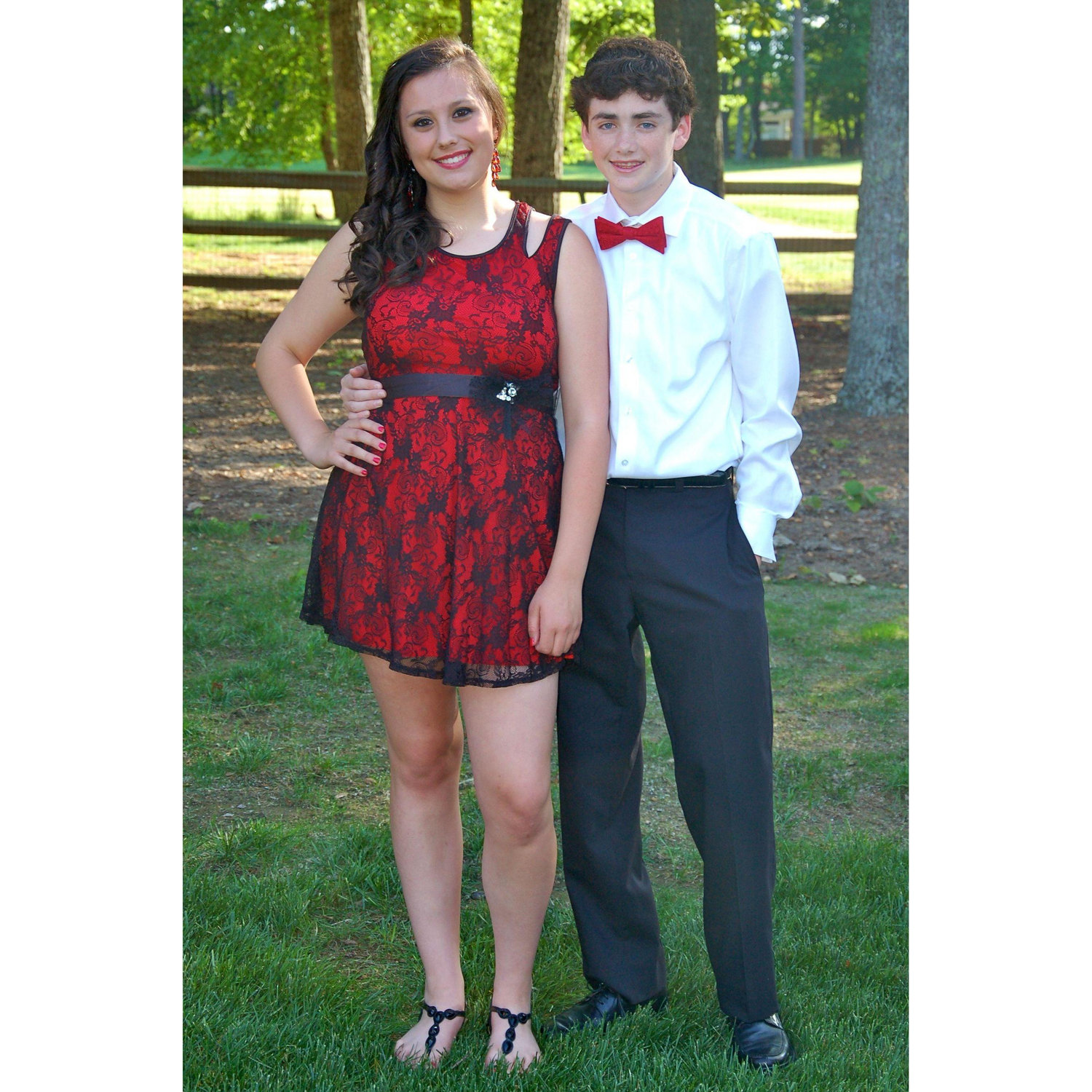 Eighth grade formal dance: Aidan asked Cassidy by planning an elaborate scavenger hunt around Fawn Lake