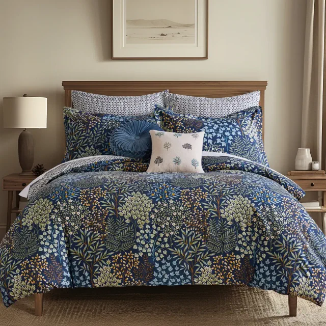 English Forest Navy Full/Queen Comforter Set - Levtex Home
