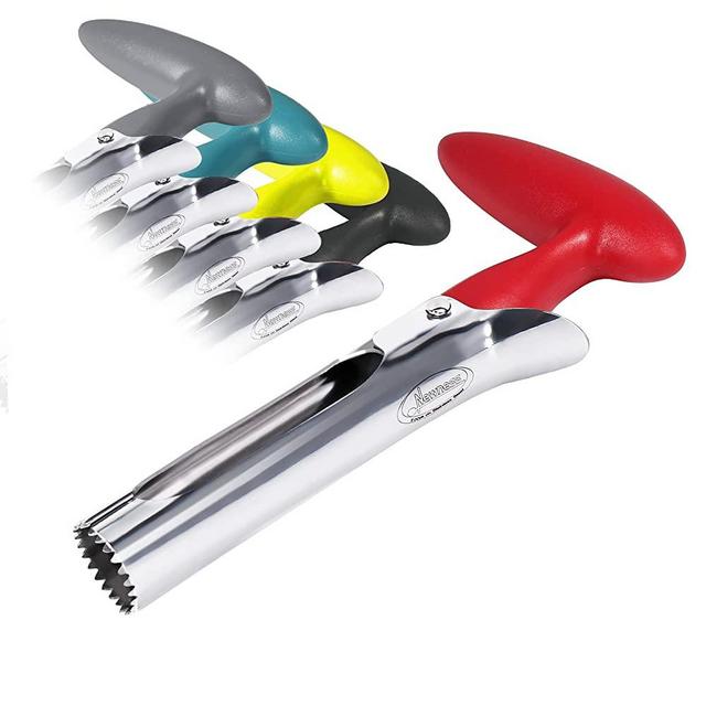 Apple Corer, Newness Premium Apple Corer Remover, Stainless Steel Apple or Pear Core Remover Tool for Home & Kitchen with Sharp Serrated Blade