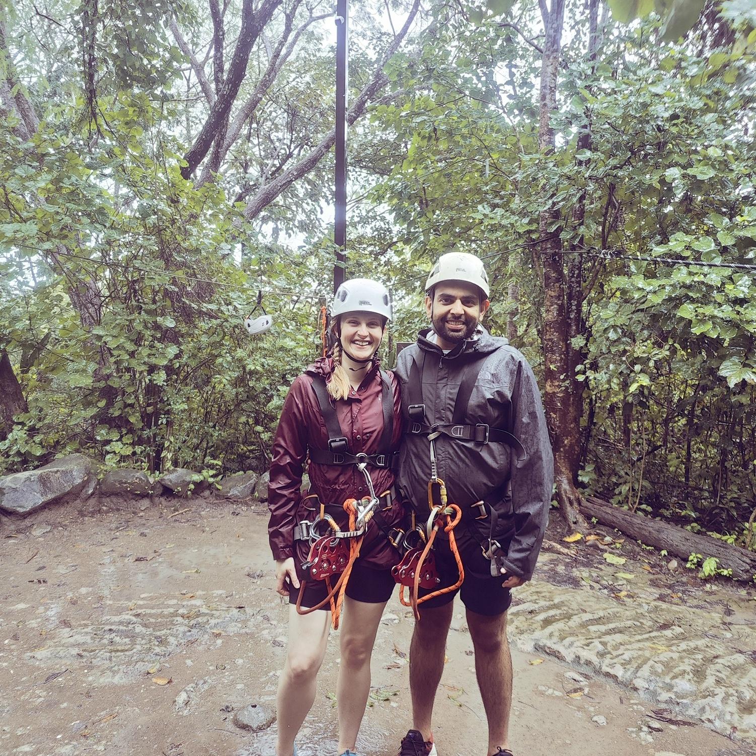 Zip lining November 2024