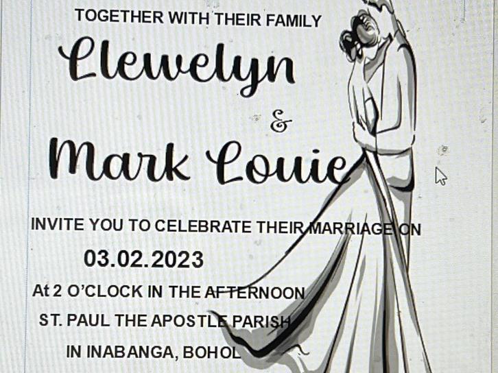 The Wedding Website of Llewelyn Tagsip and Mark Louie Caray