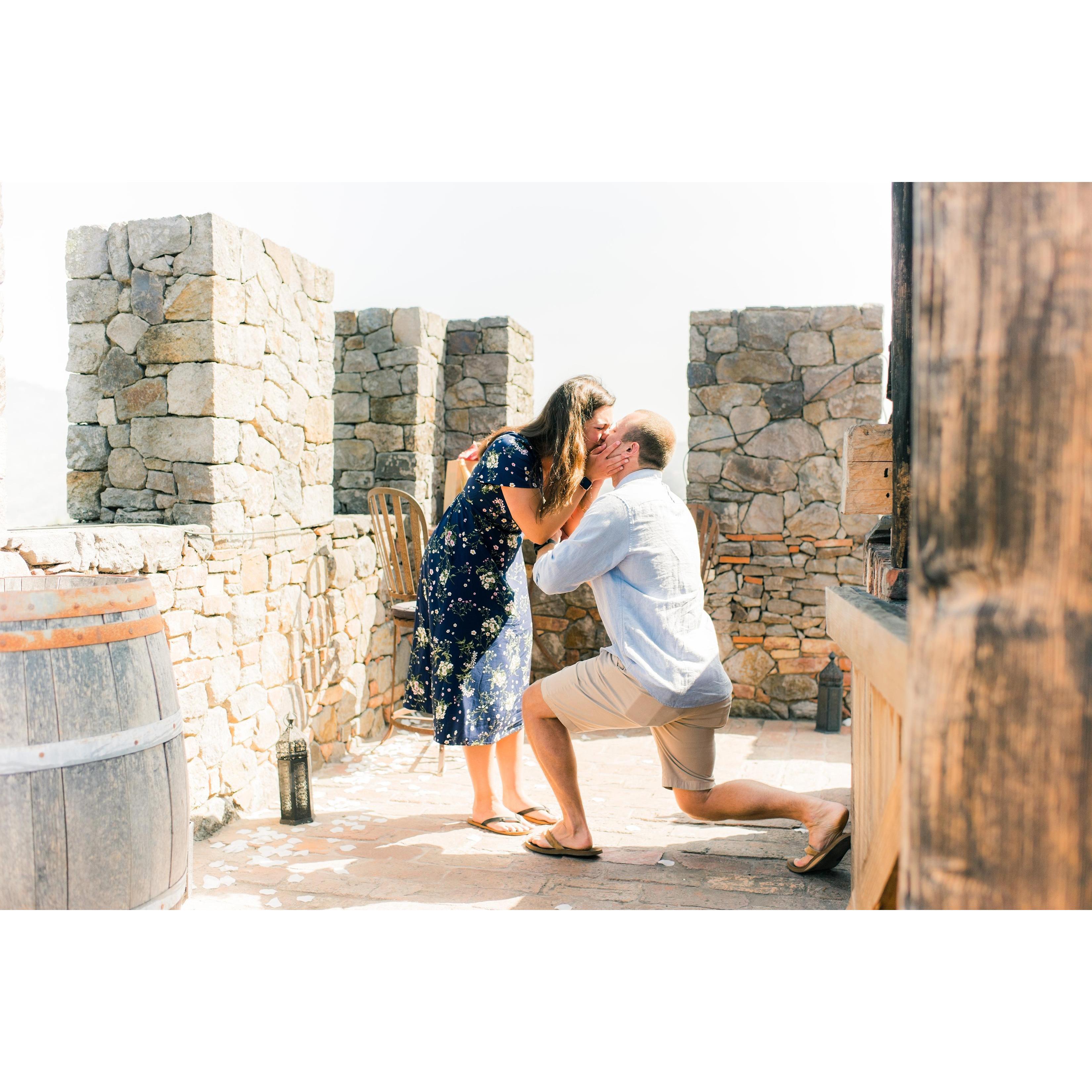Right after Drew asked me to marry him!