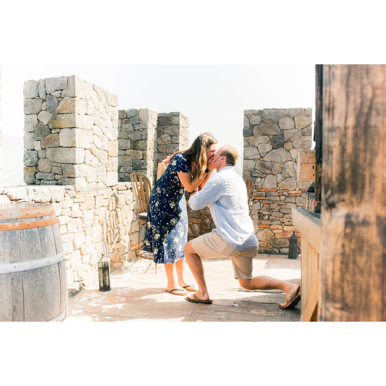 Right after Drew asked me to marry him!