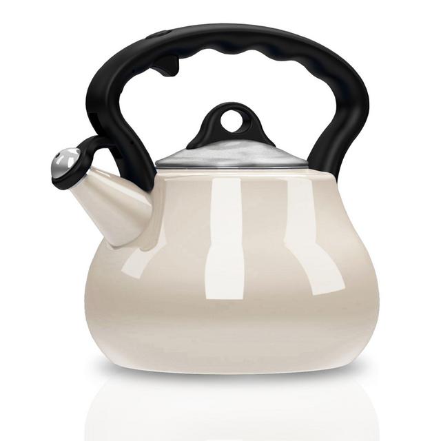 Remedy® Lovely Lady 2-Quart Porcelain Enamel Tea Kettle in Pearl