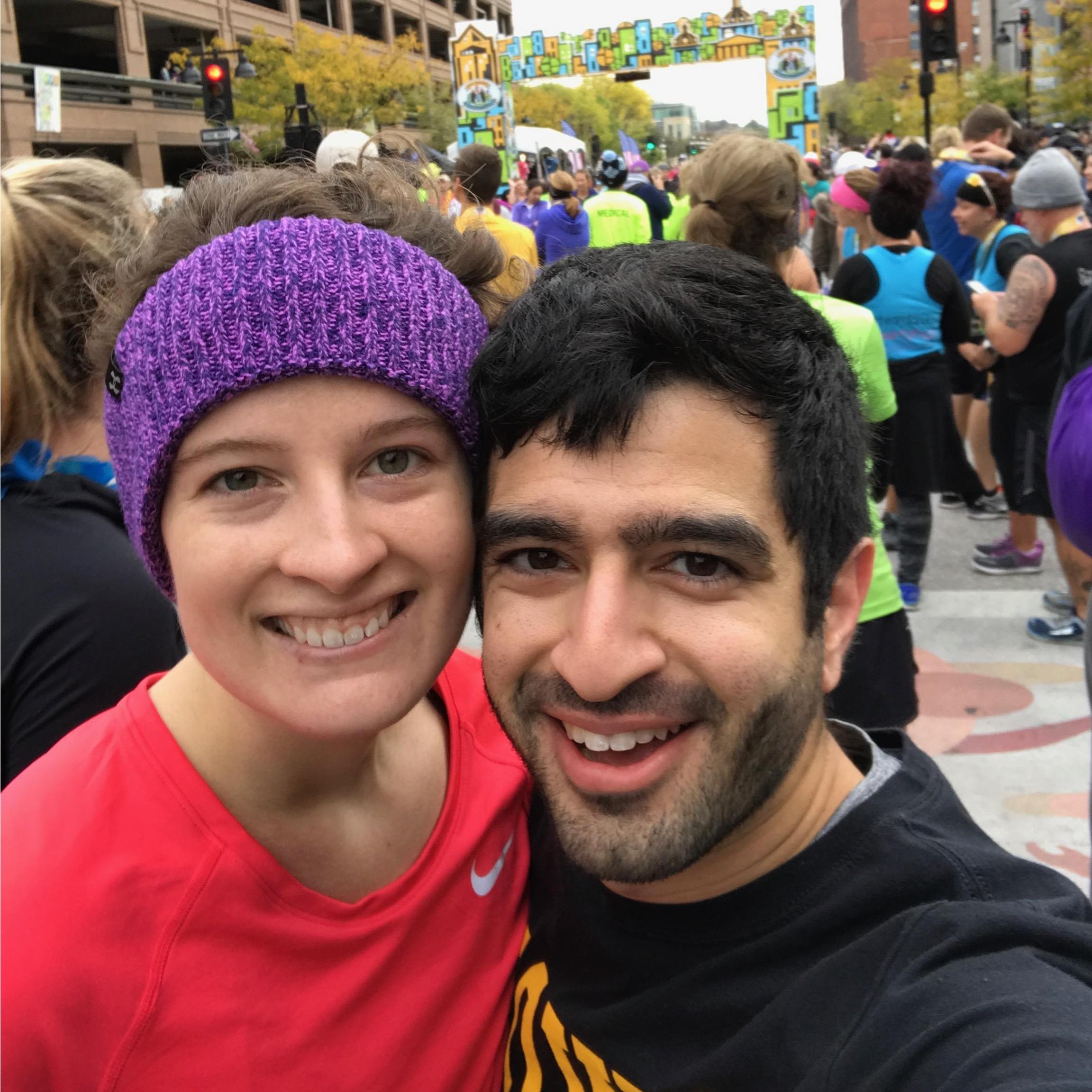 Running our first half marathon together!