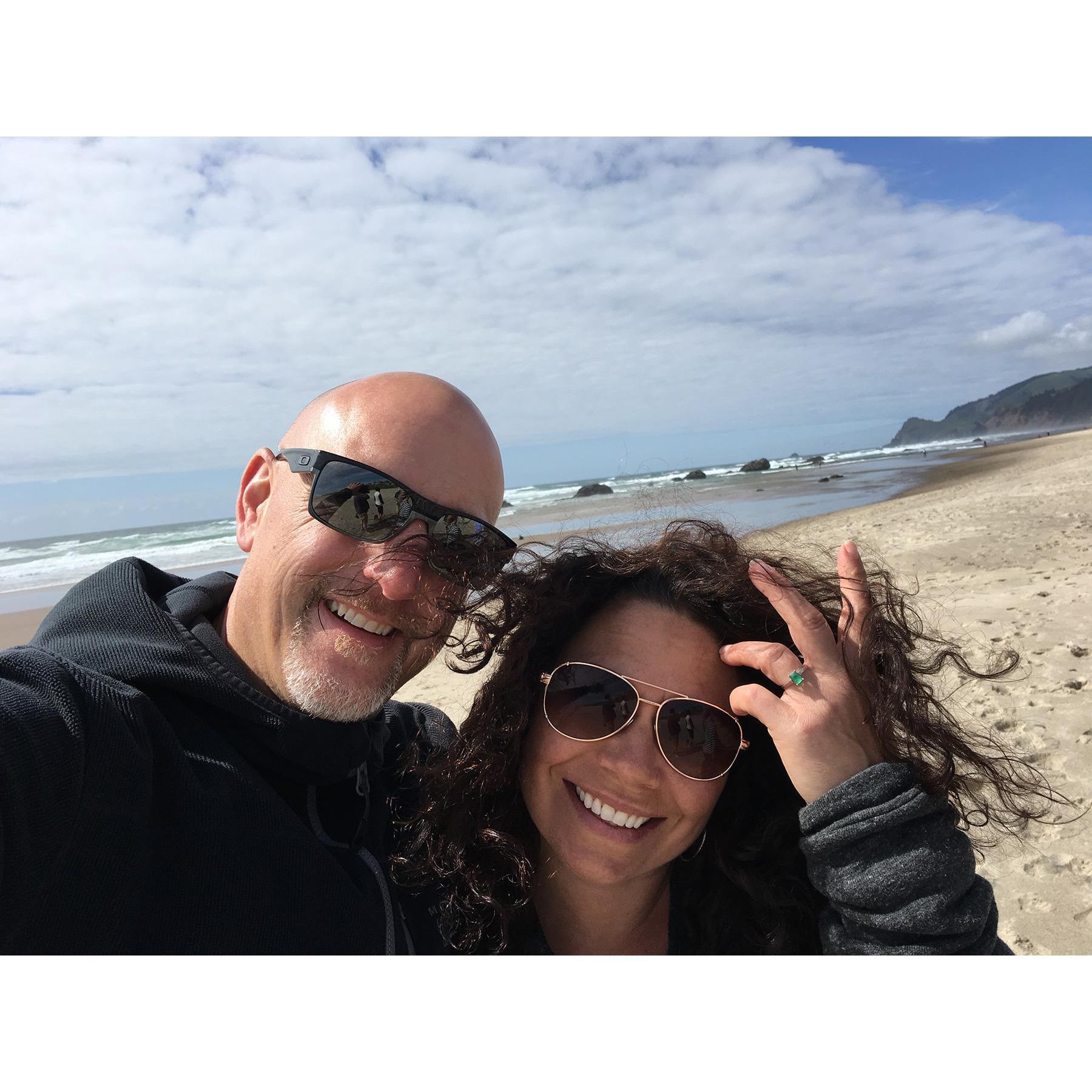 In Lincoln City with a great group of people, 2017.