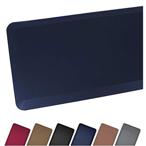 Anti Fatigue Comfort Floor Mat By Sky Mats -Commercial Grade Quality Perfect for Standup Desks, Kitchens, and Garages - Relieves Foot, Knee, and Back Pain (20x39x3/4-Inch, Dark Blue)