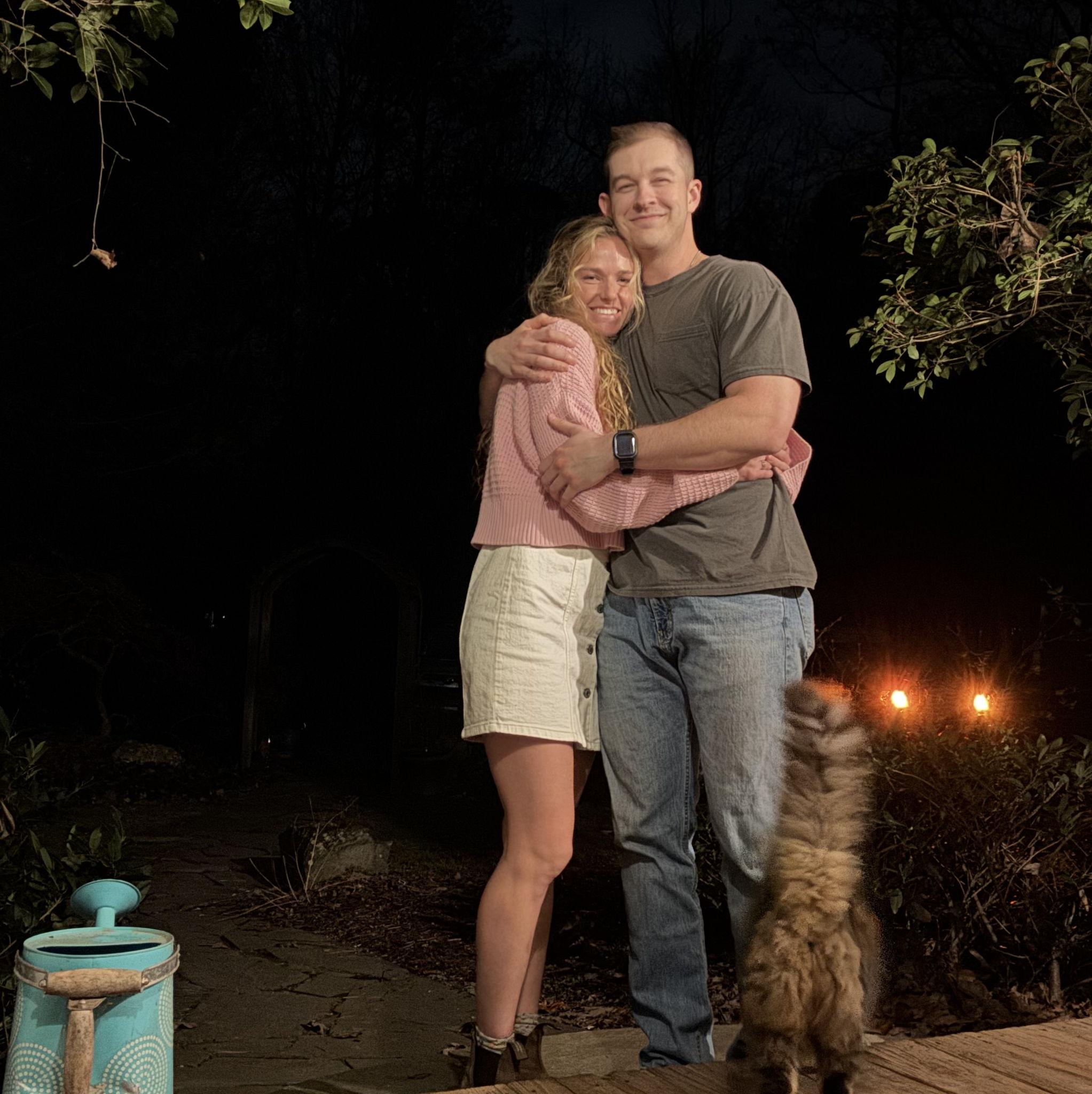 Our first official date! He took me out on Valentine's Day :)
