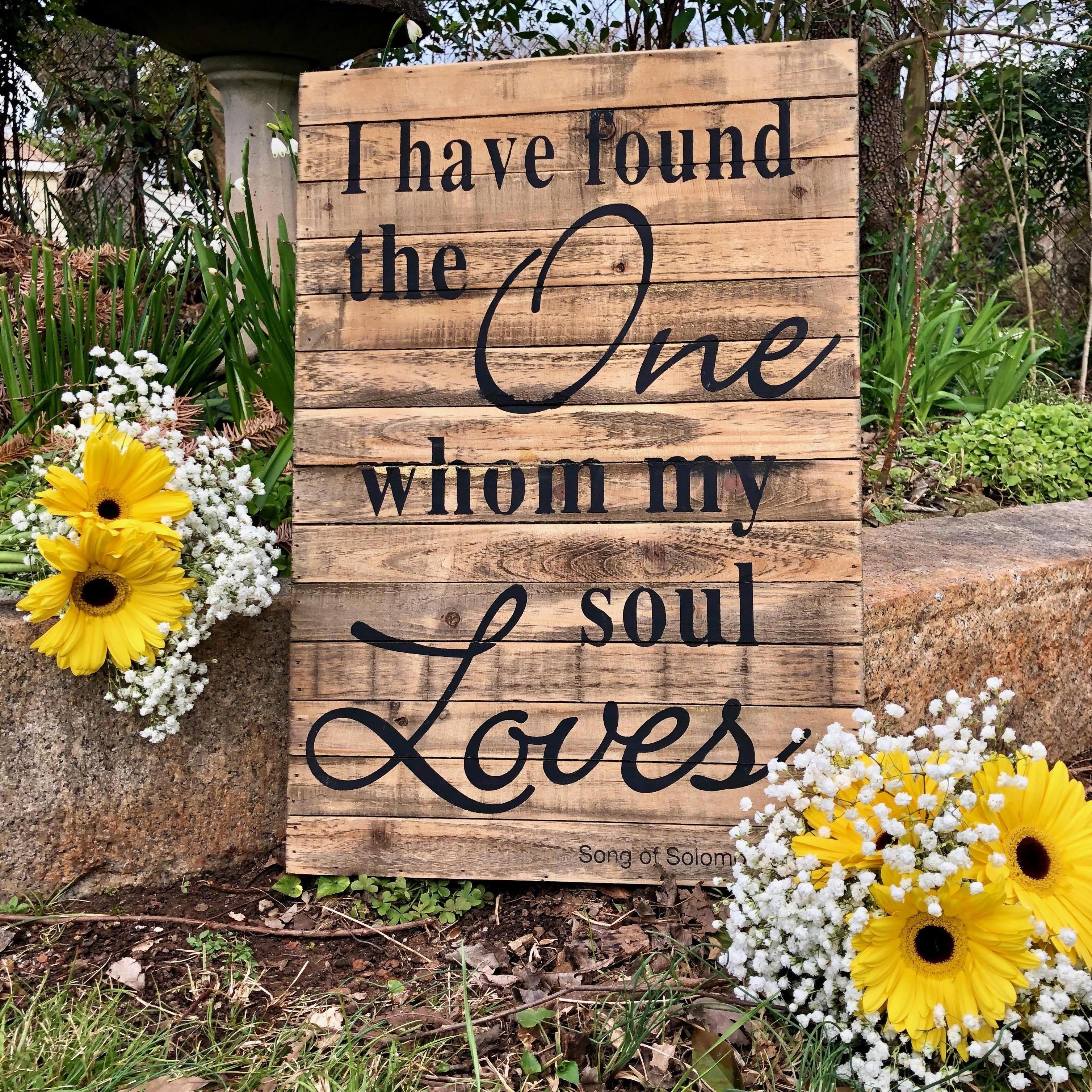 Our wedding verse.