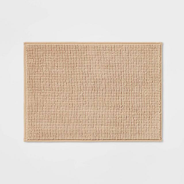 17"x24" Everyday Chenille Bath Rug Tan - Room Essentials™