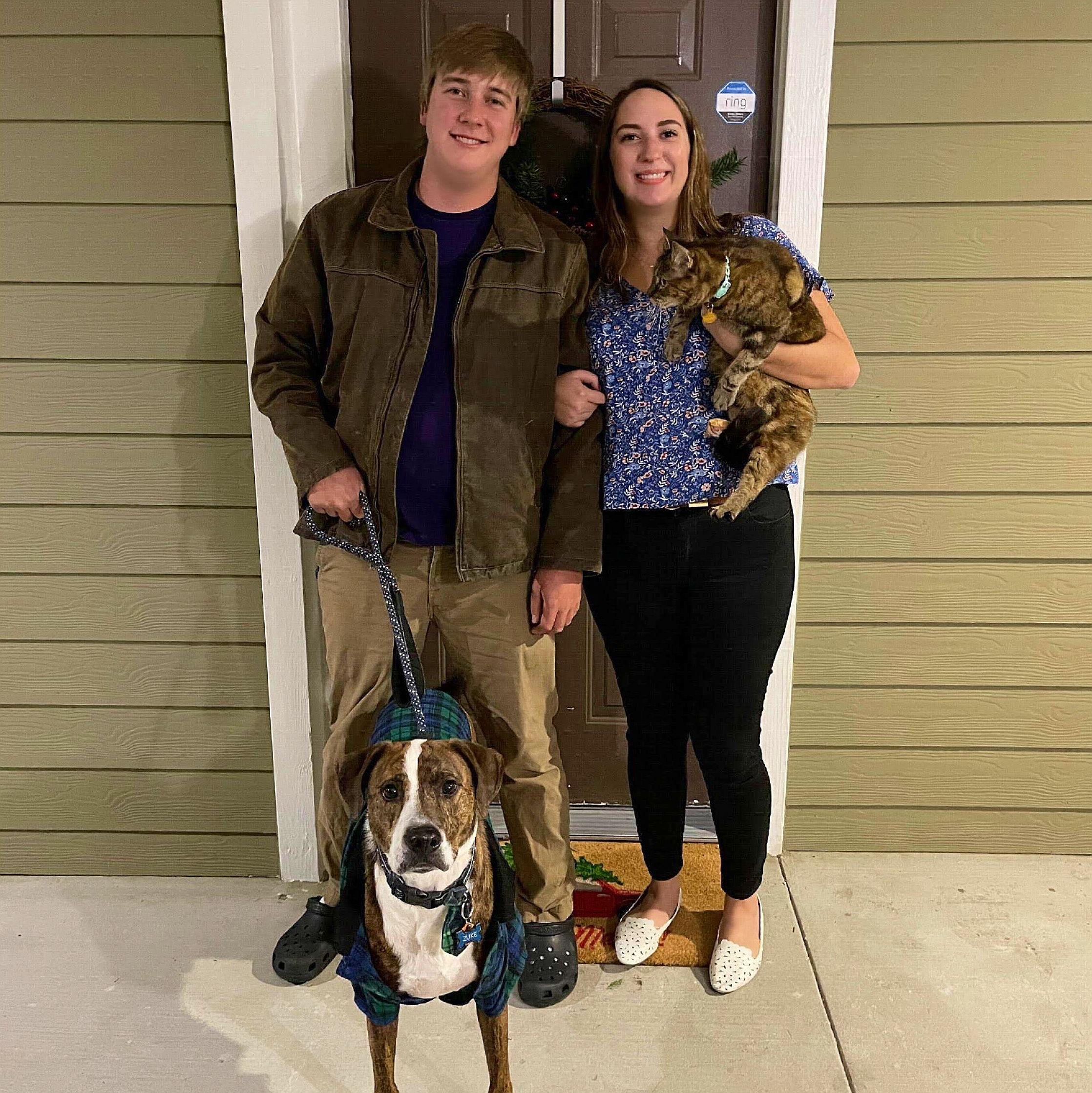 Our second Christmas together but our first Christmas with our little family in Houston, Texas on December 22, 2020.