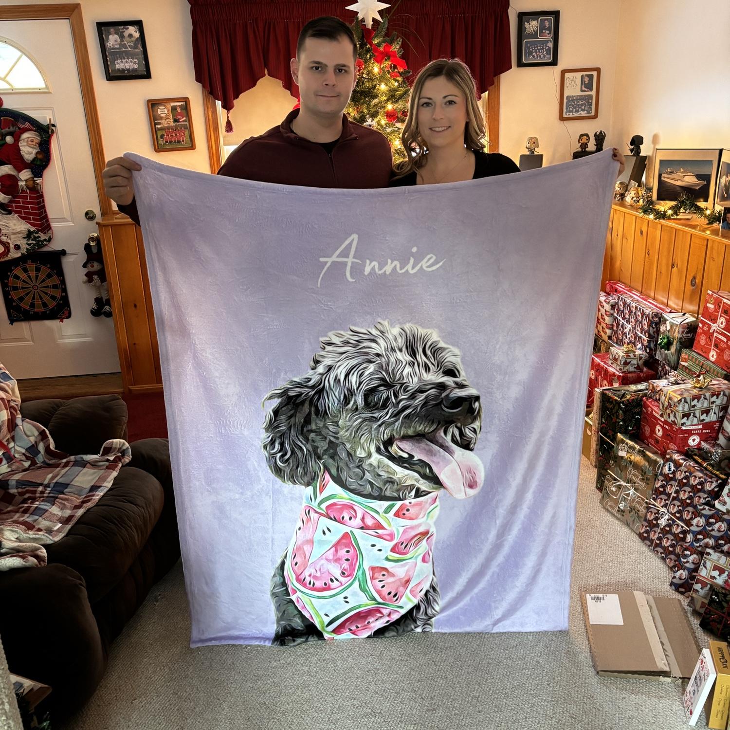 Christmastime 2024 with my Annie Blanket