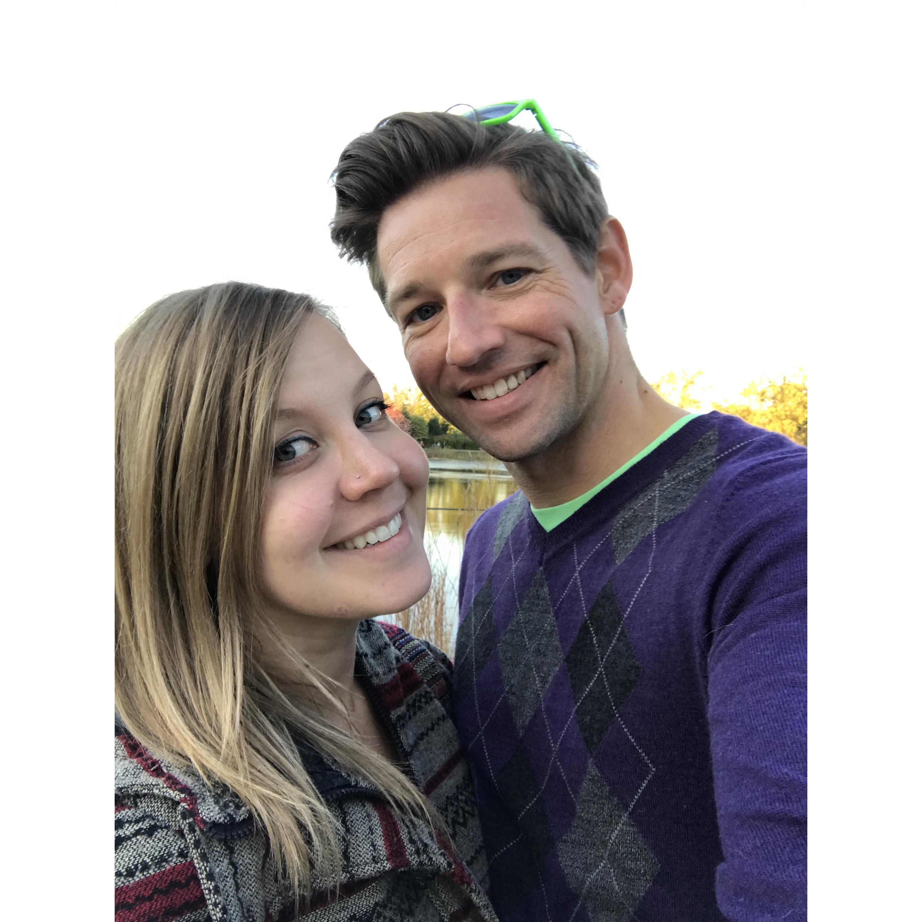 A fall date at Morton Arboretum.