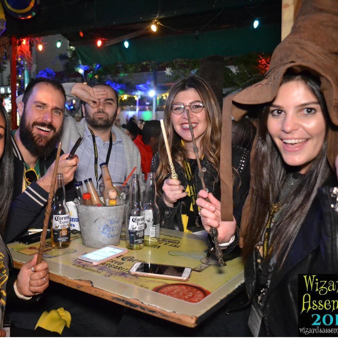 An early date - Harry Potter pub crawl, repping Hufflepuff! @3rdStPromenade