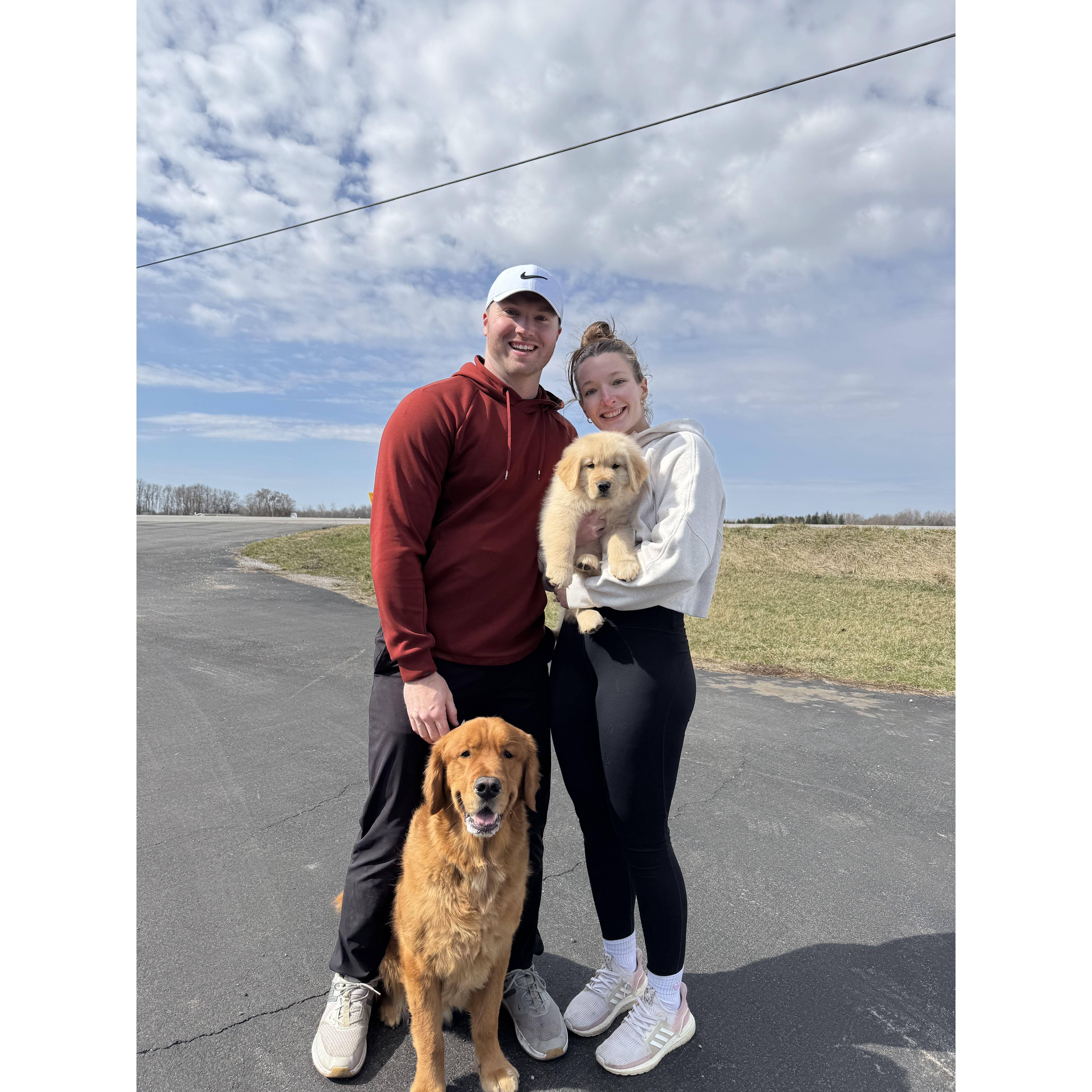 The day we picked up Winston! 
03/2025