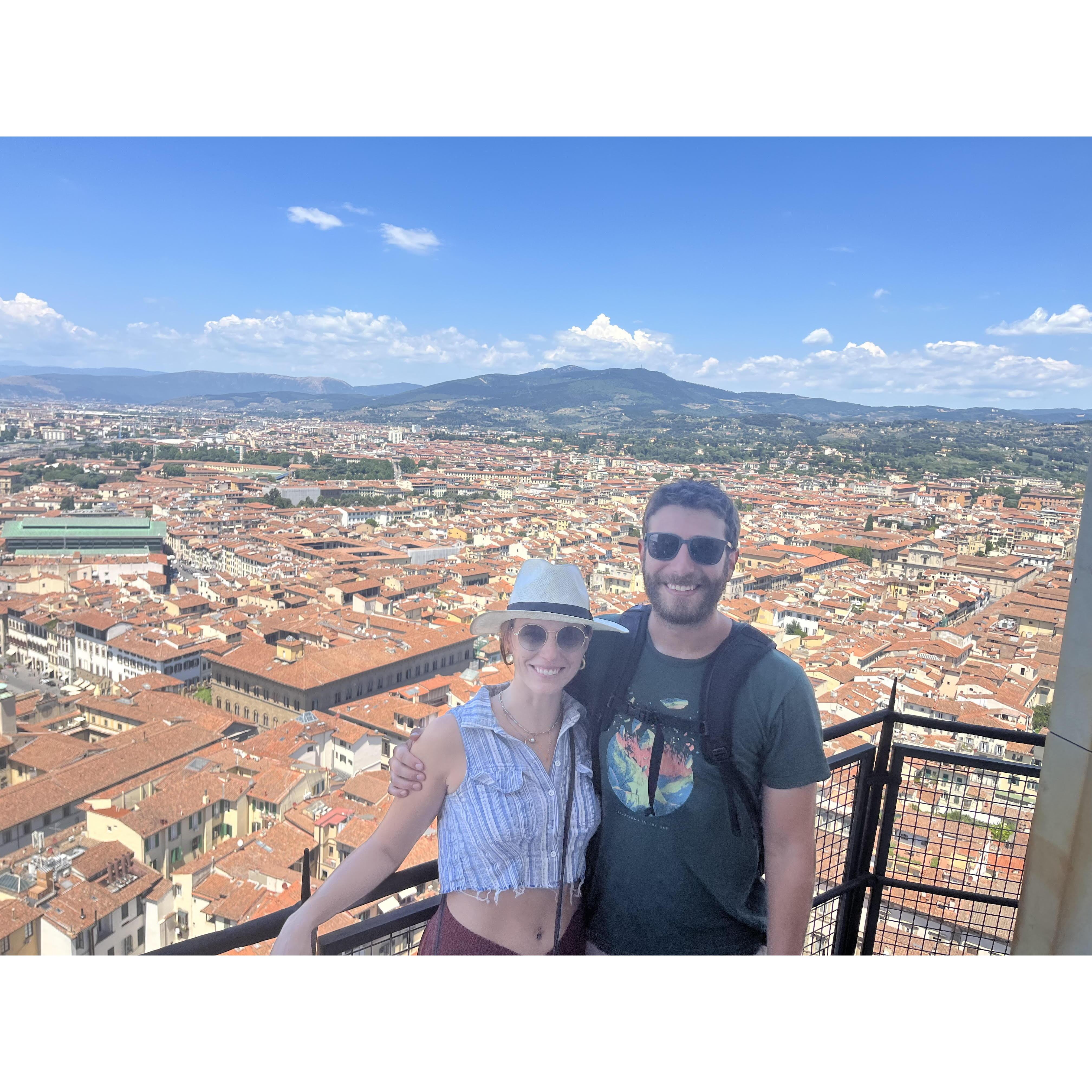 Top of the Duomo in our favorite travel spot so far - Florence <3