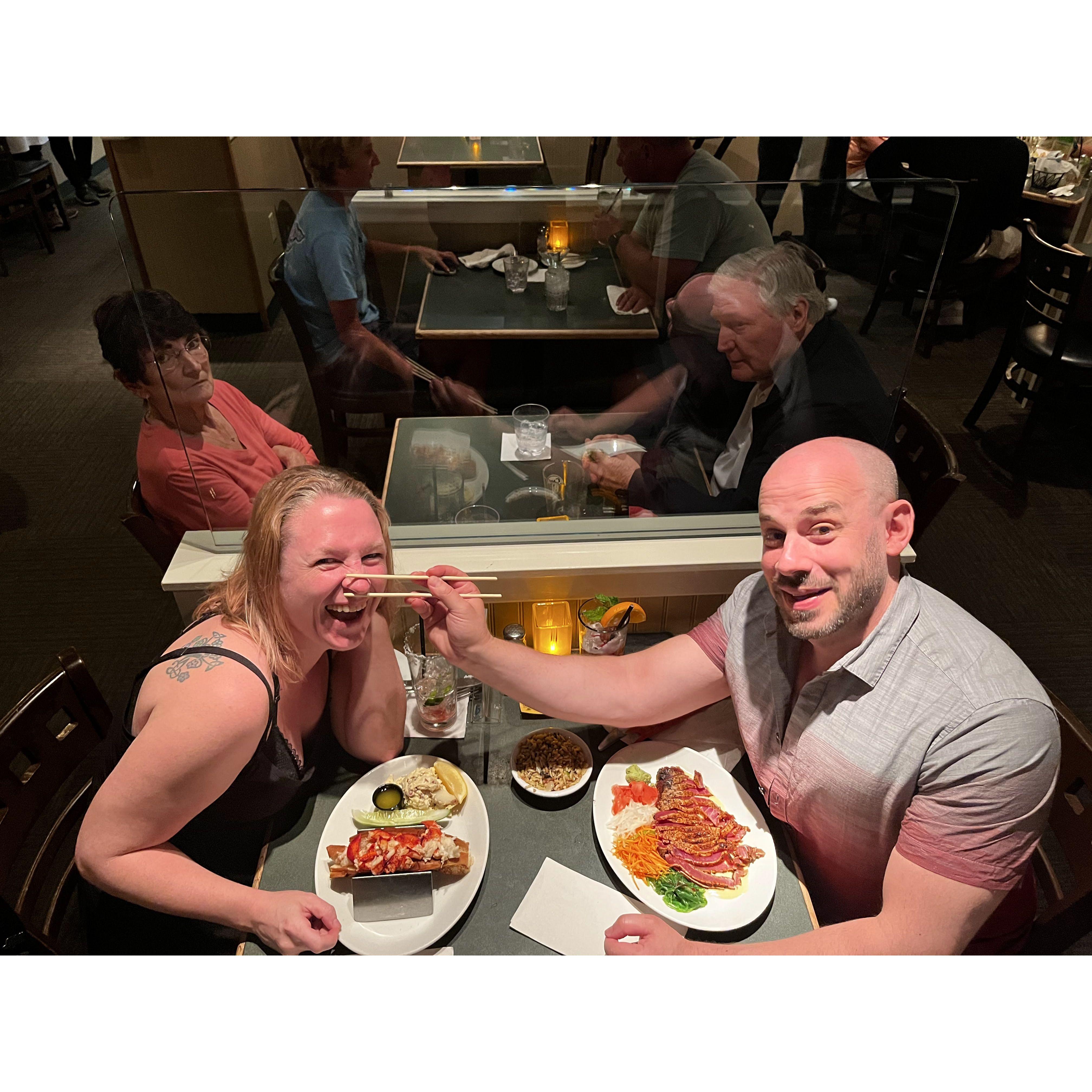 Two weirdos and a dirty look