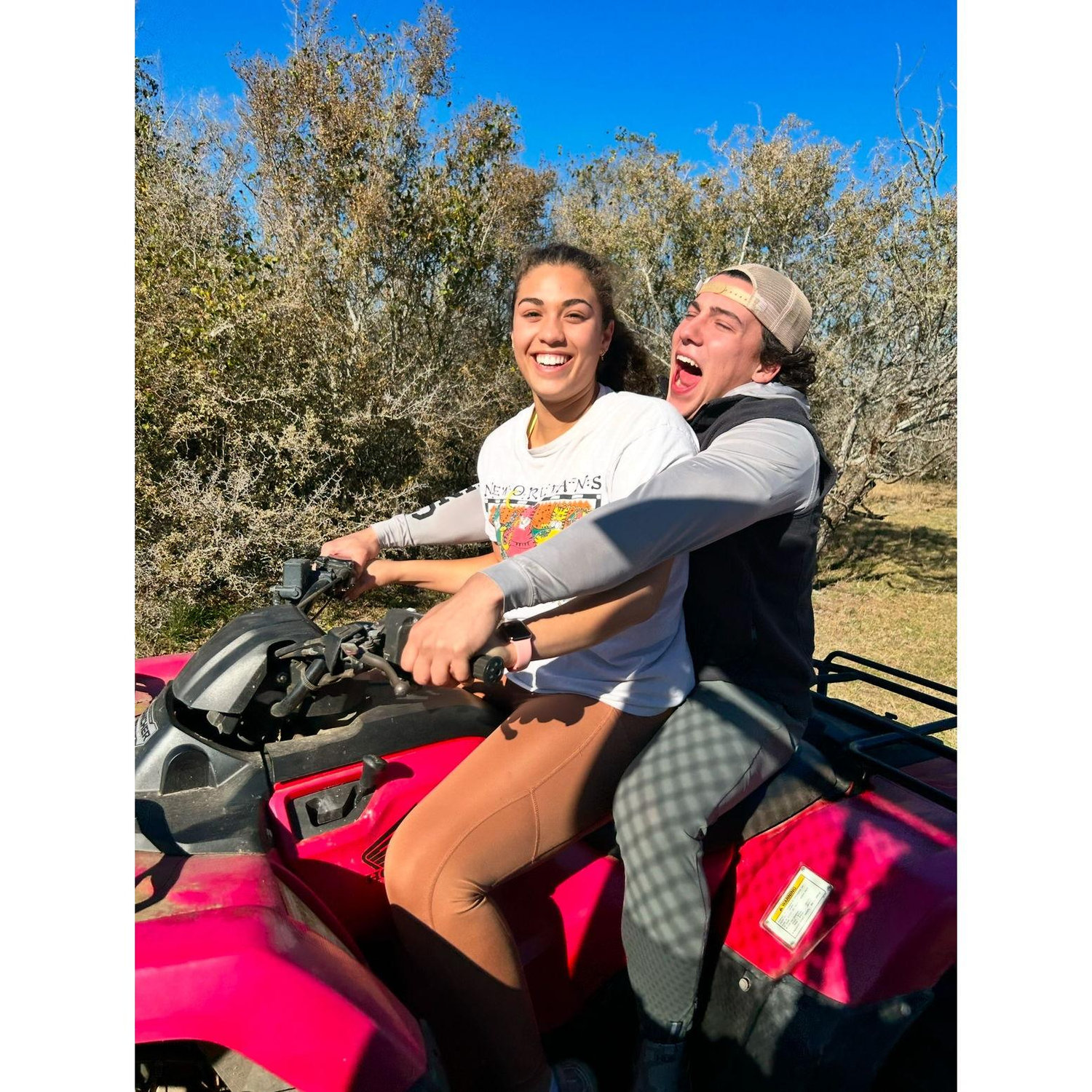 Conner's first time at her family ranch in Meyersville, TX! If it wasn't obvious, we enjoyed ourselves on the four-wheelers all day long!