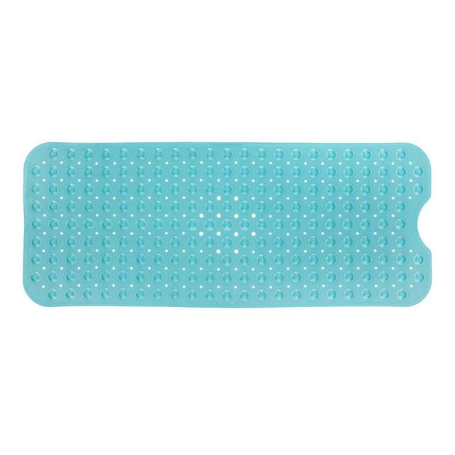 XL Non-Slip Bathtub Mat with Drain Holes Aqua - Slipx Solutions