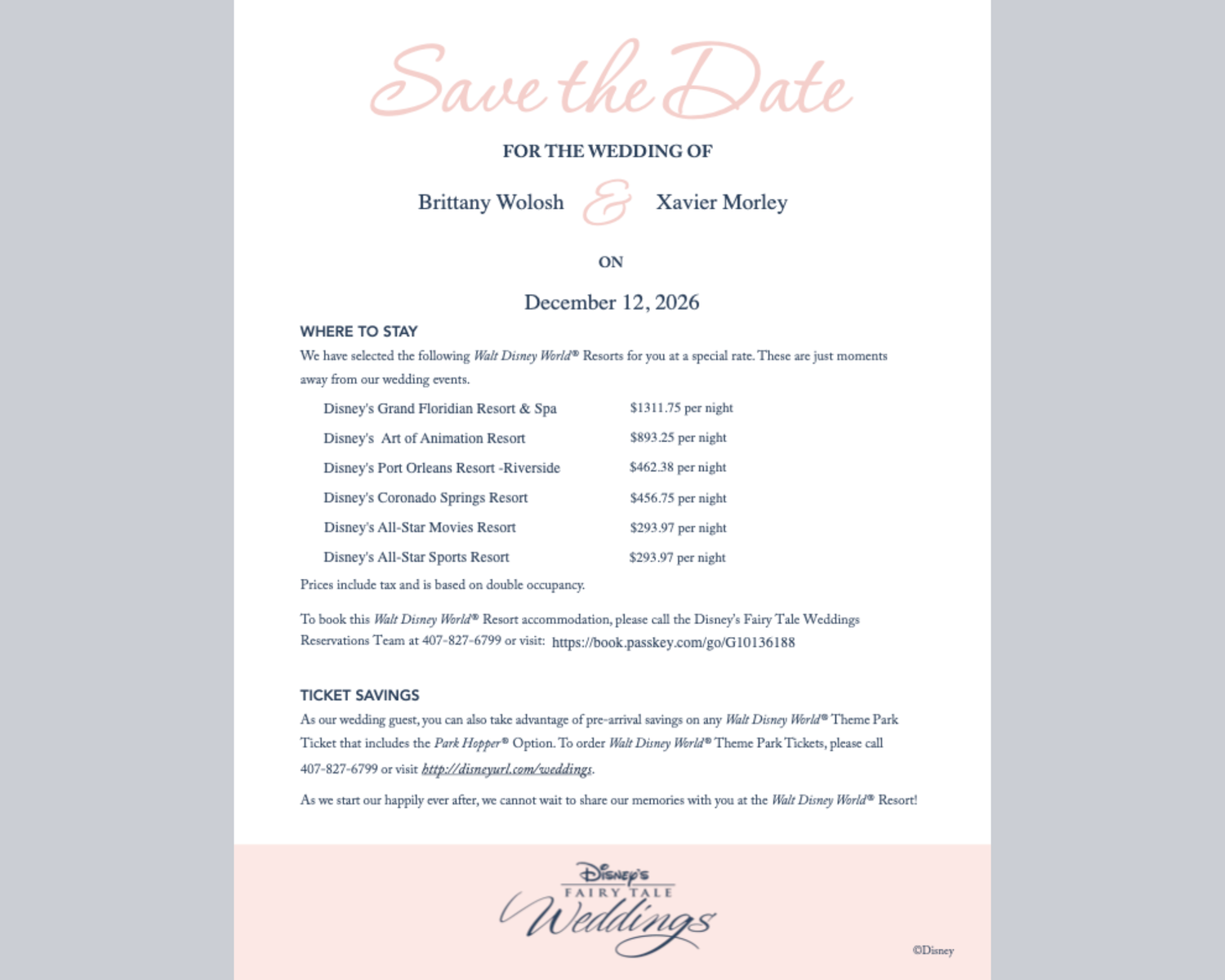 The Wedding Website of Brittany Hannah Wolosh and Xavier Lewis Morley