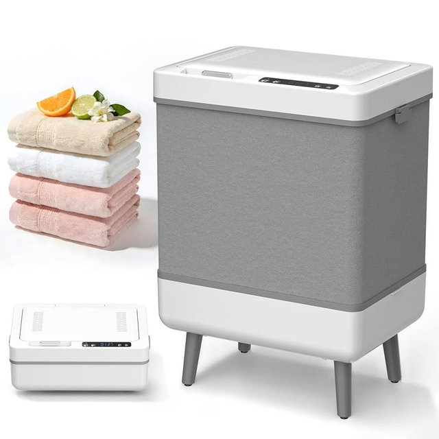 Electactic Towel Warmer for Bathroom, 35L Dryer & Heating 2 in 1 Large Towel Warmer Bucket with Aromatherapy, Temperature & Timer, Foldable Storage, Fits 3 45"x70" Towels and Blankets, Auto Shut Off