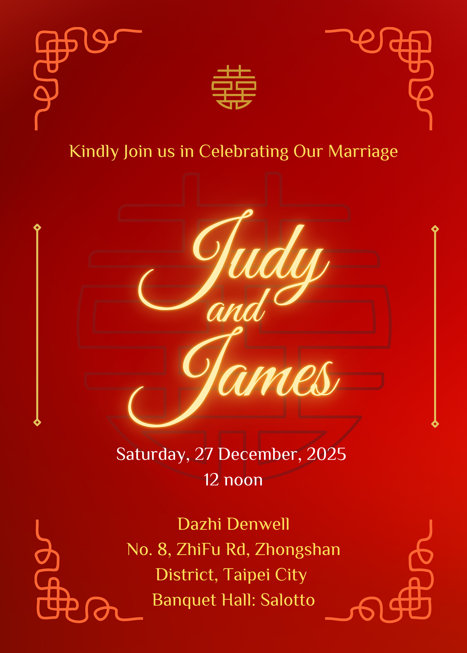 The Wedding Website of Judy Lee 李淳 and James Tung 董耀威
