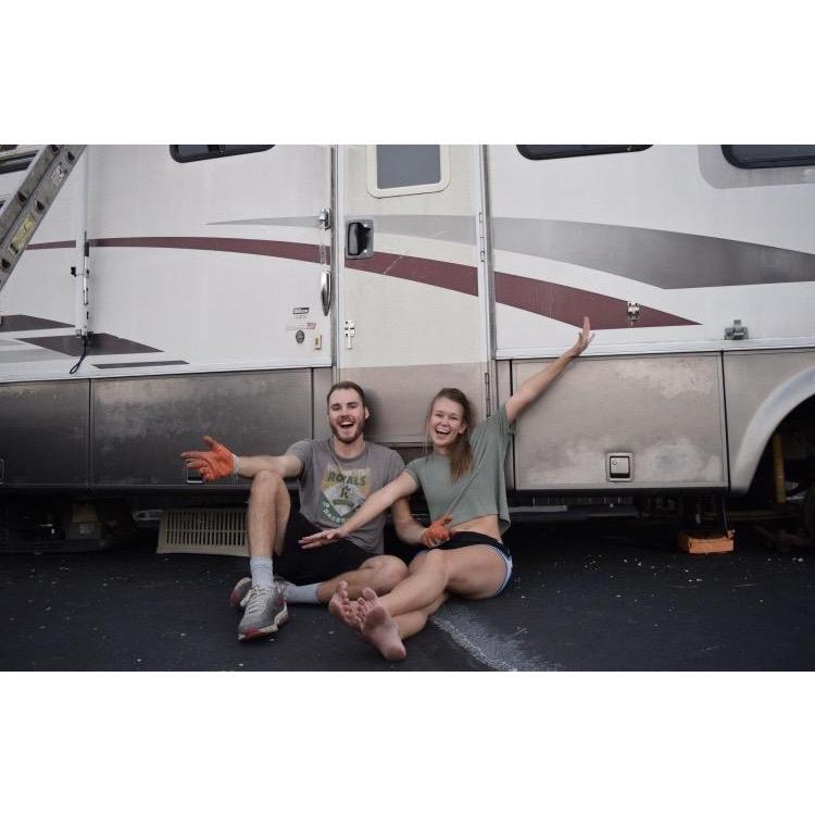 First week of renovations on our home on wheels, days after we got back from Thailand hahaha