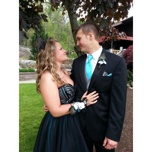This was us at our Prom, Junior Year. We were voted Prom Prince and Princess!