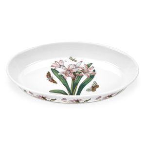 Botanic Garden 11 Inch Oval Baking Dish, Belladonna Lily