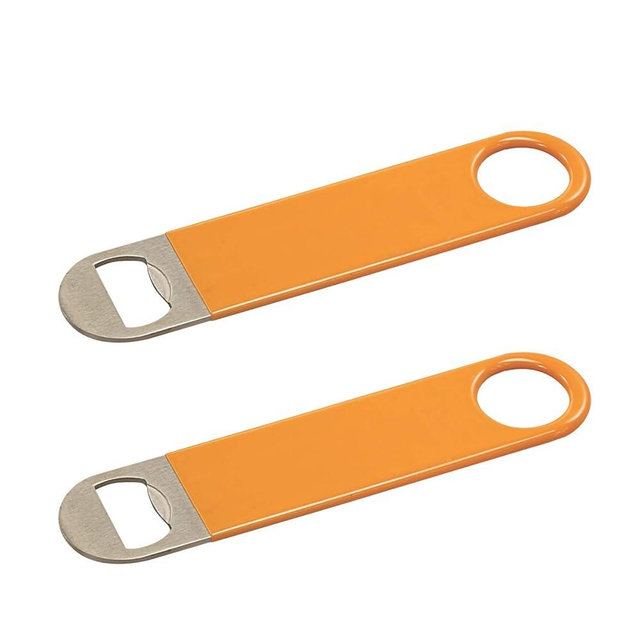 Thirsty Rhino Rubber Coated Suma Bottle Opener (Set of 2) (Orange)