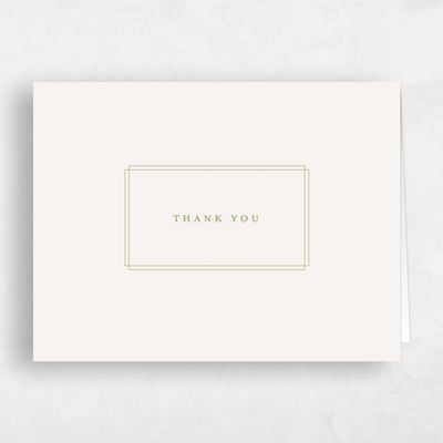 Marsh Green Wedding Thank You - Ivoire Landscape