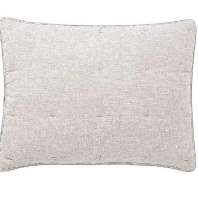 Soft Gray Belgian Flax Linen Comforter & Shams, Standard