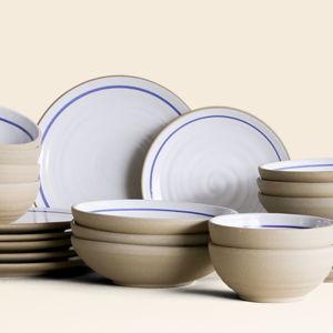 The Coupe Place Setting Bundle: Toasted | Blue Banded