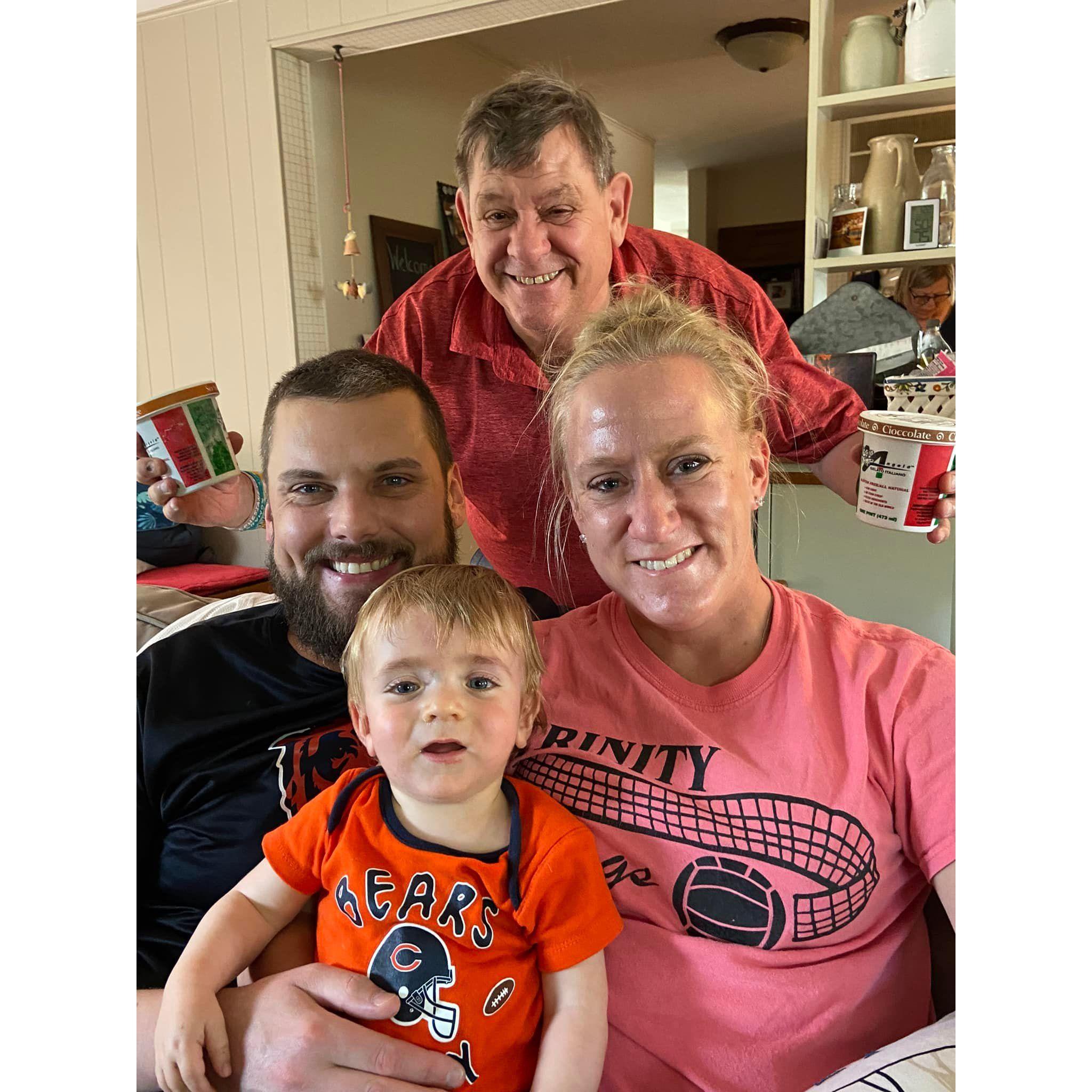 Our nephew Jack and a photobomber.
