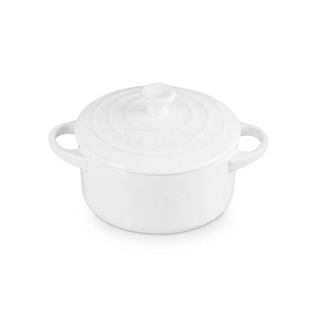 Le Creuset Stoneware Mini Round Cocotte, 24 oz., White