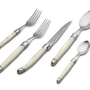 Laguiole Flatware Place Settings 20 piece set in Ivory