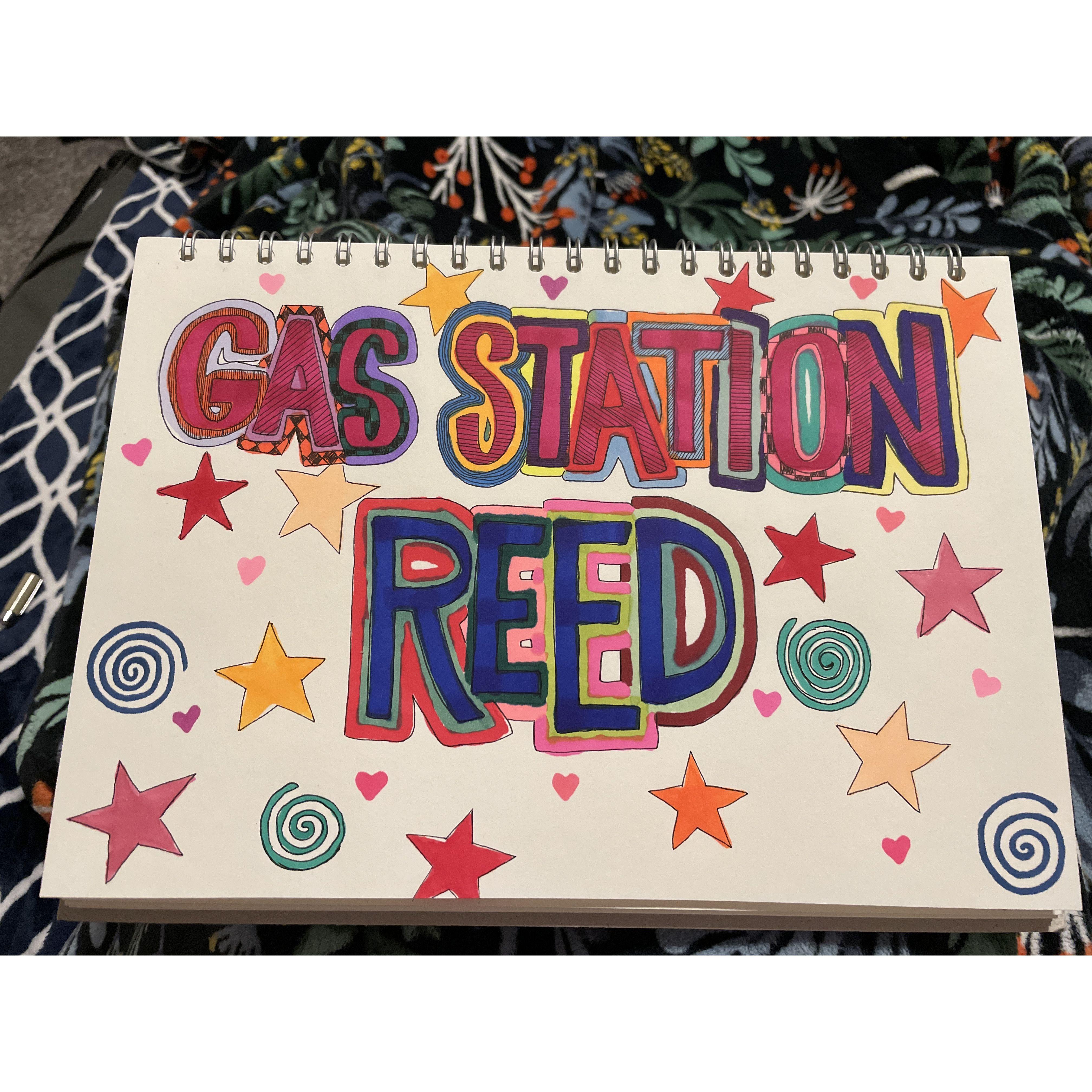 Passing the time and filling the distance by sending each other care packages. Reed has always made me feel like the most creative person on earth, he loved his small present.