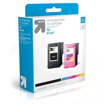 up & up™ - HP 61 Replacement Combo 2pk Ink Cartridges - Black/Tri-color (TAR56162WN) - Up&Up™