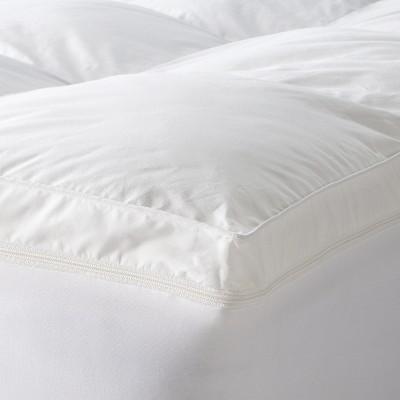 Sleep Innovations 4" Dual Mattress Topper (2" MicroFiber + 2" Memory Foam) - White (Queen)