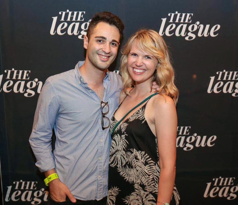 This is from our 4th date. We sneaked into a private event which turned out to be a dating app party. Thank you The League for pairing us together HA!