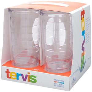 Tervis 4-Pack Tumbler, 16-Ounce, Clear