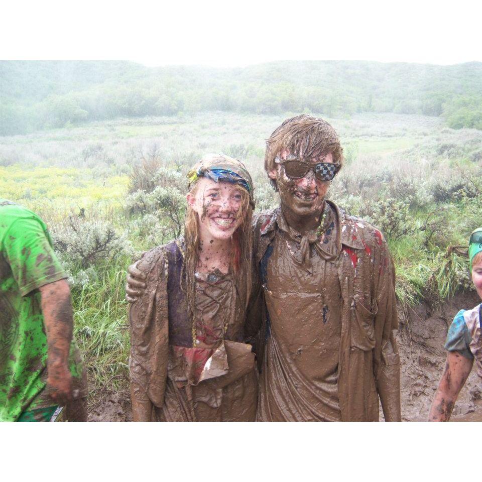 Kirby and Lauren on their first date ever in 2012. Kirby came and ran the dirty dash with Laurens family, Grandma and Grandpa included!