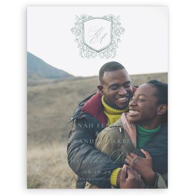 Rich Sage, Green Wedding Digital Save the Date - Bella Photo