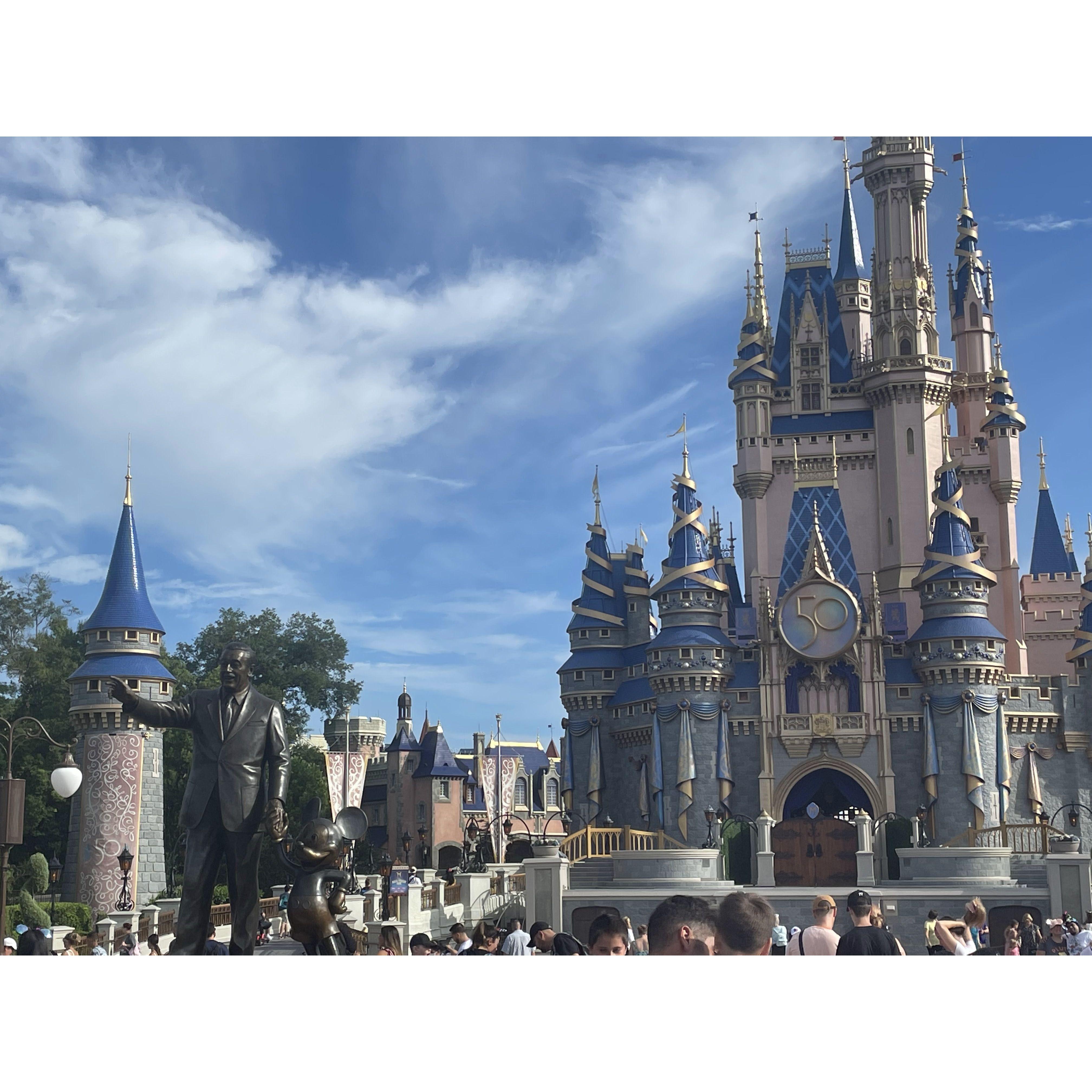 Our first view of the Magical Castle in 2022