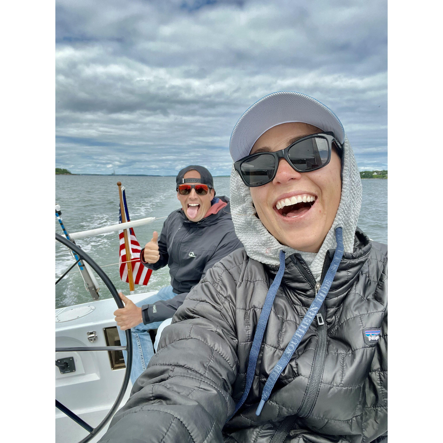 Sailing in Casco Bay, ME