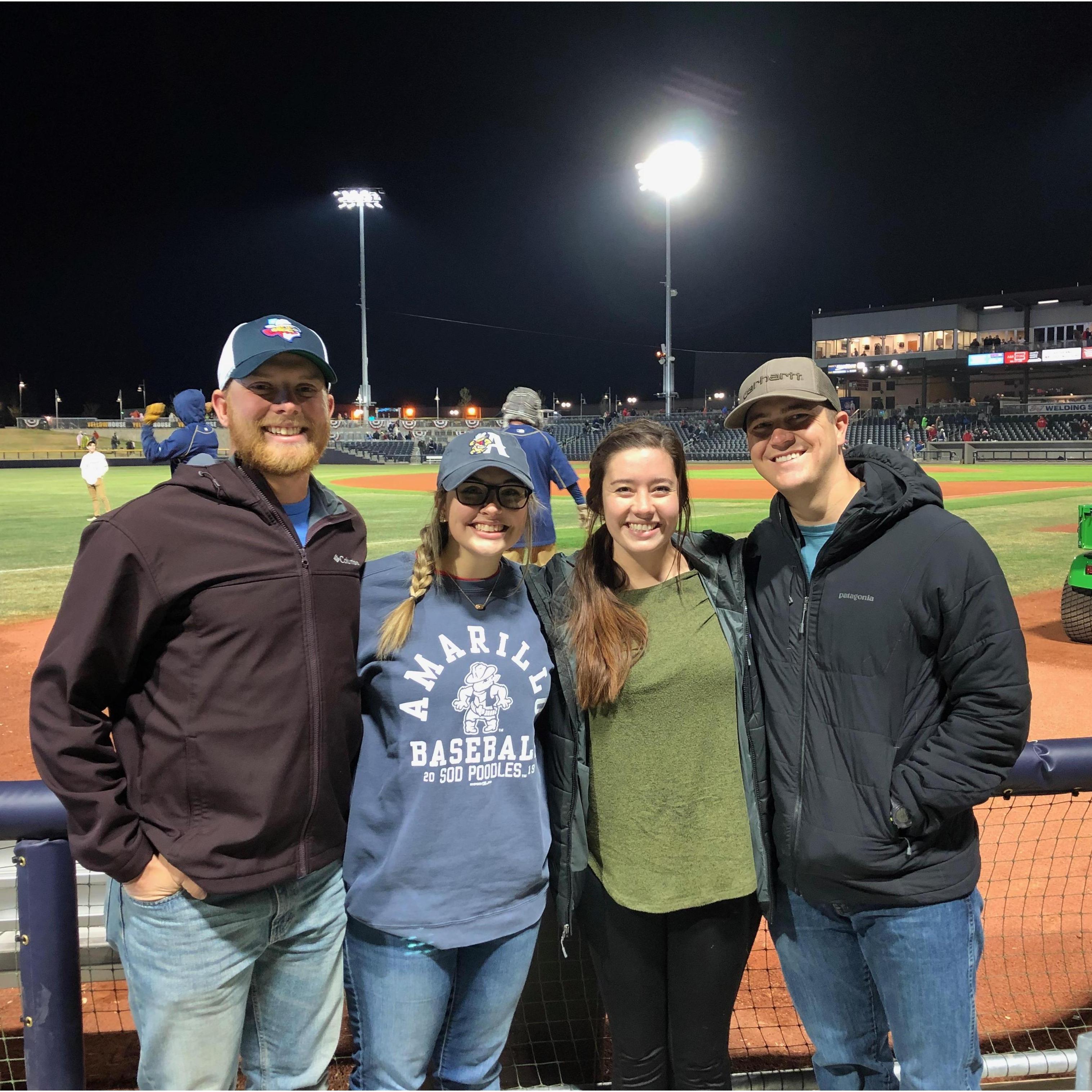 Double date to our first Sod Poodles game
Spring 2019