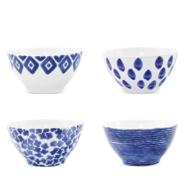 VIETRI Santorini Assorted Cereal Bowls, Set of 4