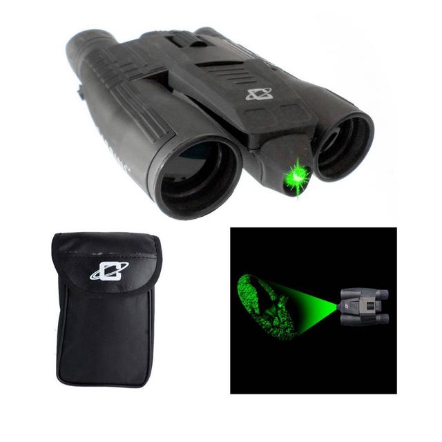 Cassini K-9MKIII 12x32mm Day/Night Green Laser Binoculars - Black