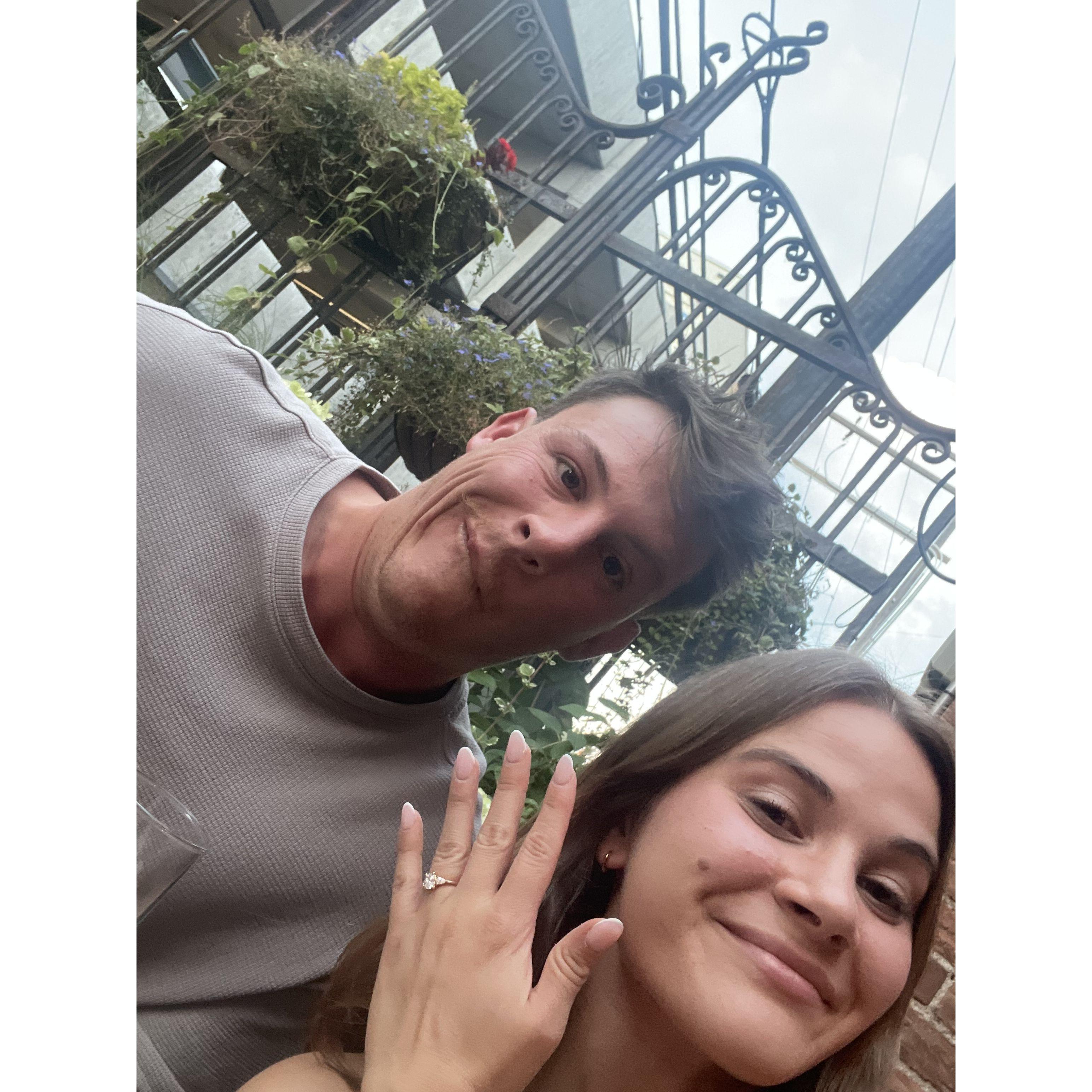 Hanging in Bozeman after we got engaged ft. Anthony's snaggletooth