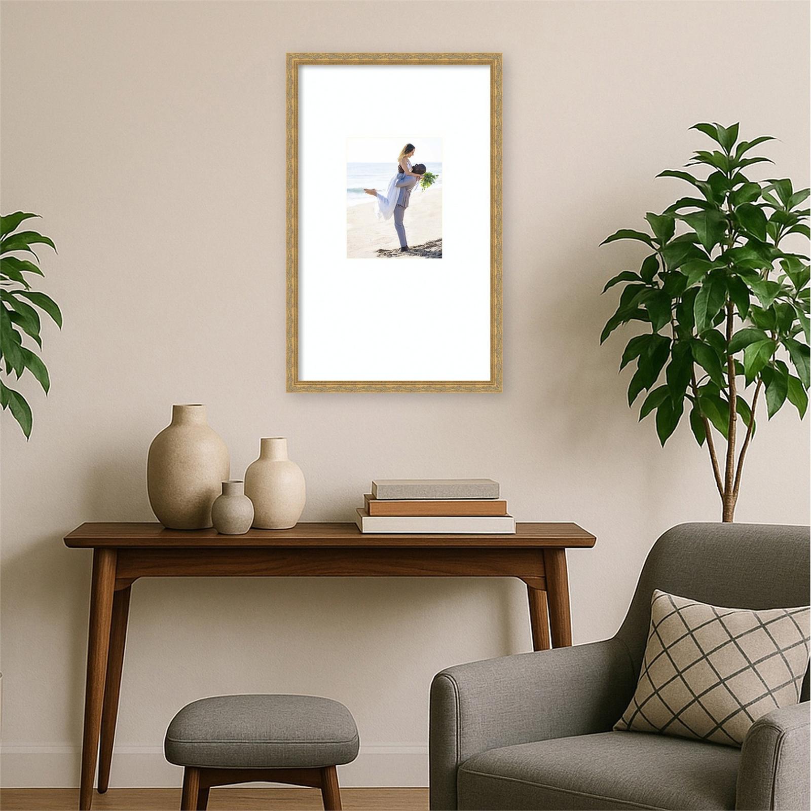 Kate & Laurel, Mila Picture Frame 16x26 Matted to 8x10 Photo Frame